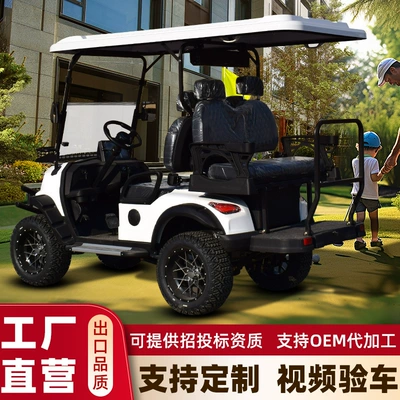 Elektrikli qolf avtomobilləri Tourist Electric Sightseeing Car Four-Wheel