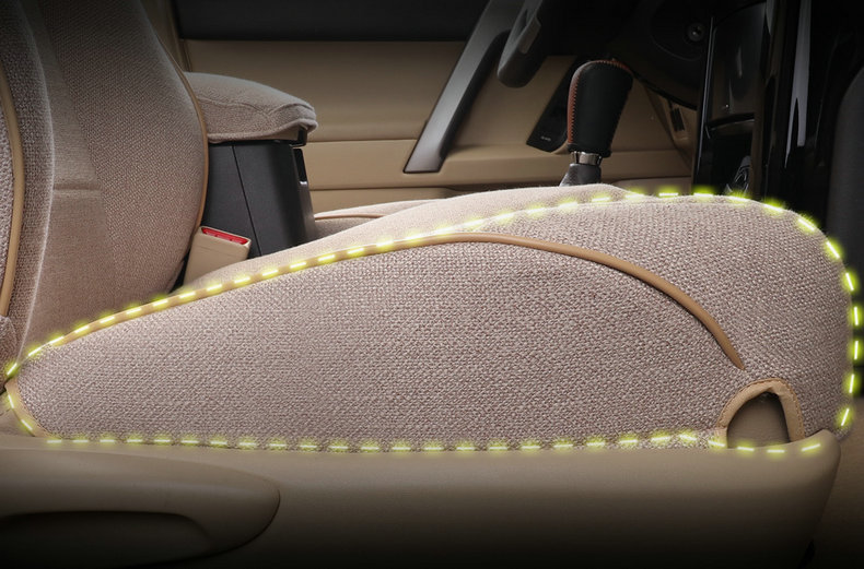 [Cross-border] Toyota 4Runner 11-24 Prado linen seat cover fully surrounded car seat cushion
