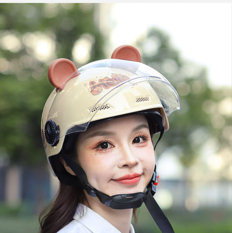 Helmet Electric Vehicle Women Men 2025 New Double Mirror Motorcycle