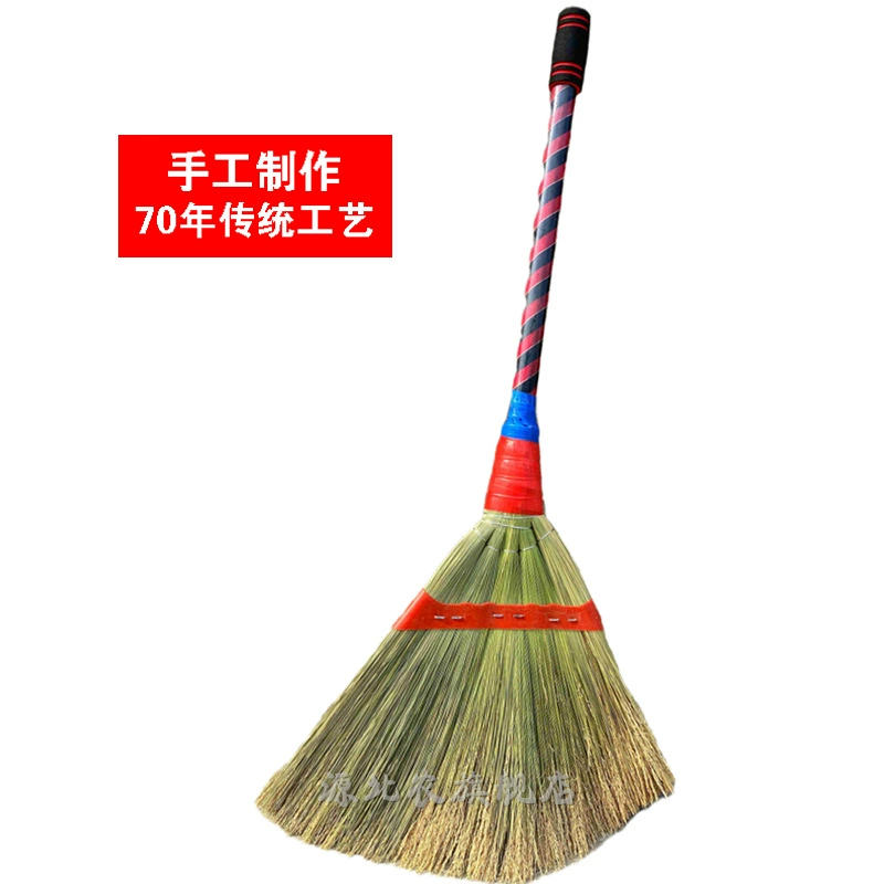 Handmade dragon beard broom, Miscarpment thickened sorghum broom, factory, school cement floor broom, non-stick spring river