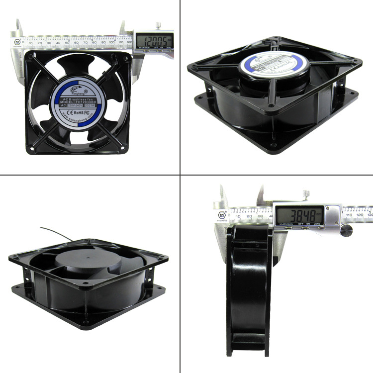 散热风扇12038风扇 非DP 220V 2123机柜工业风扇12CM厘米轴流风扇