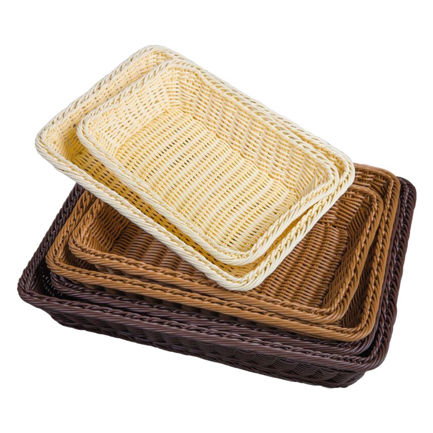 果物かごパンかごスーパーホテル陳列かご展示かご手作り収納かご藤編みかご模造藤編みかご