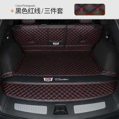 Trunk Mat — XT5 GT4CT4XT4 ATSL - seat-cushion-backrest-three-piece-set-in-black-and-red-20-24-cadillac-xt5