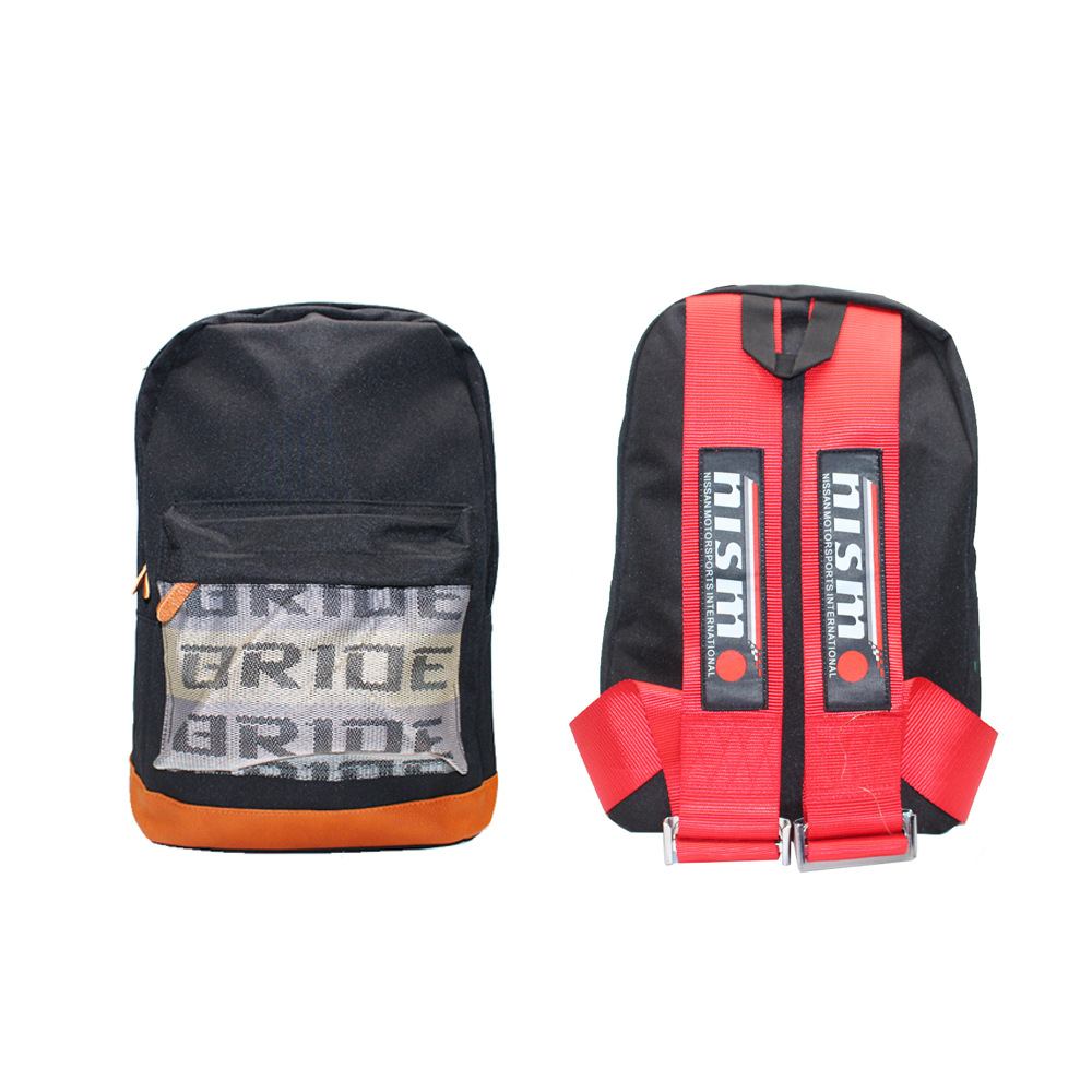 Factory Direct Supply Jdm New Takata Modified Seat Belt Small Backpack Racing Bride Backpack Computer Bag