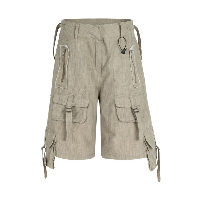 American Retro Loose-Fitting Multi-Pocket Workwear Lumberjack Shorts Summer Simple Casual Shorts for Men and Women American Retro Loose-Fitting Multi-Pocket Workwear Lumberjack Shorts Summer Simple Casual Shorts for Men and Women