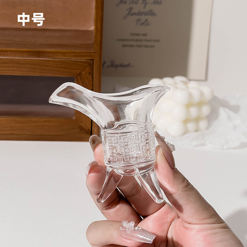 Botella de vino antigua creativa, copa de vino blanco de vidrio, dispensador de vino pequeño, copa de emperador antiguo, personalidad del hogar, copa de licores