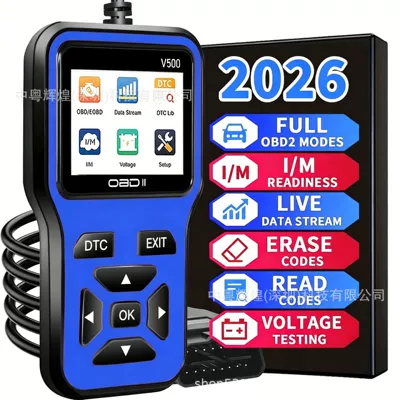 Avtomobil diaqnostika alətləri V500 car fault detector - v500-blue-boxed