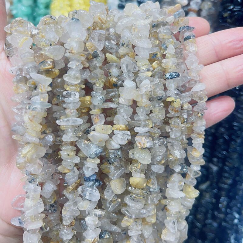 天然石砂利diyアクセサリーアクセサリー長鎖紫水晶瑪瑙半製品カラー不規則穴あきビーズ|undefined