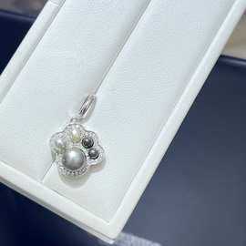 《萌萌猫爪》海水珍珠纯银吊坠3-8mm海水无核keshi珍珠厚银万能扣