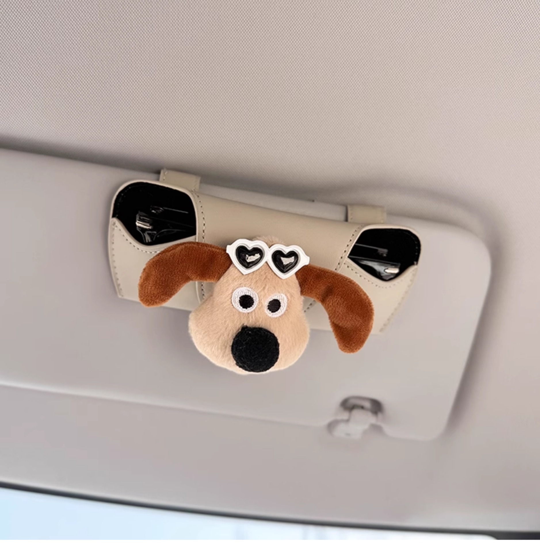Car-Mounted Glasses Case, Special Sunglasses Holder for Car Interior, Sunglasses Storage Box, Sun Visor Magnetic Holder, Cute for Women