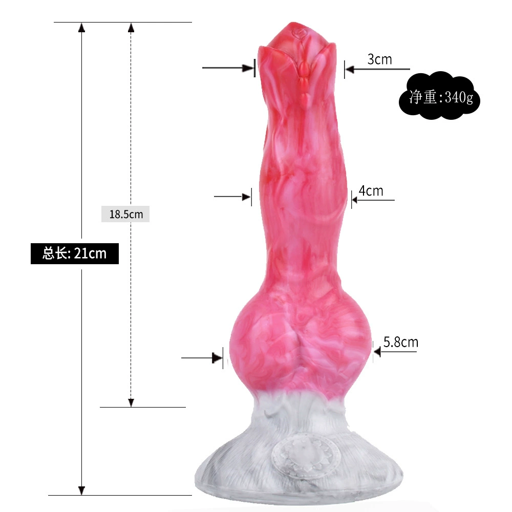 N5028 Gori Silicon Simple Simulation Dog Porn, Manual Animal Penile Pennel Anal Plug Adult Sexual Products