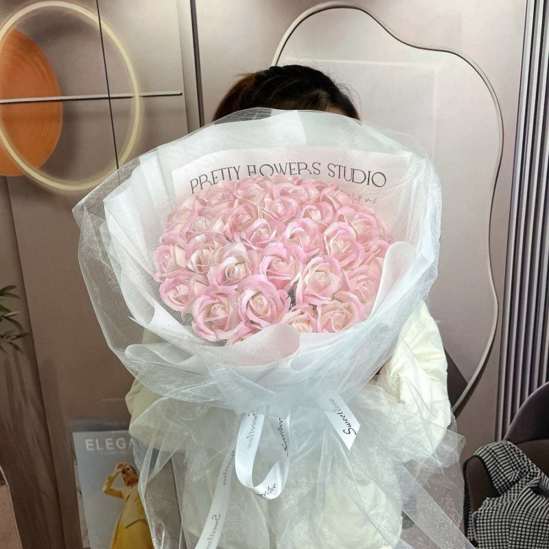 バラの花束、バレンタインデー、大晦日、ガールフレンドの誕生日、ロマンチックな石鹸、プリザーブドフラワー|undefined