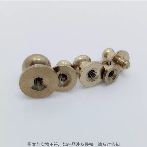 Nipple-Shaped Rivets, Mushroom-Shaped Rivets, Copper Decorative Rivets, Leather Goods and Wooden Box Accessories, Gift Packaging Accessories Development