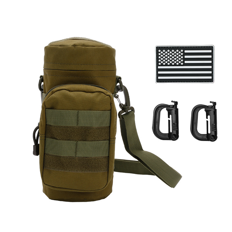 밀리터리 그린 + 스트랩 + 기능성 버클 2개 + PVC 플래그