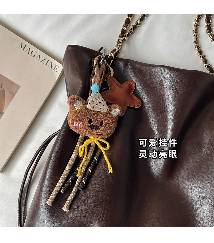 Túi tote nữ cao cấp chất liệu PU sang trọng, thiết kế tối giản dễ phối đồ, đeo vai hoặc xách tay, dung tích lớn — Màu be không kèm phụ kiện, Màu hồng không kèm phụ kiện, Màu nâu không kèm phụ kiện, Màu đen không kèm phụ kiện chi tiết 5