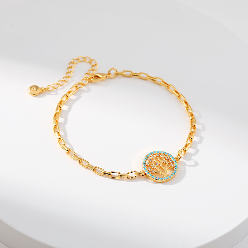 Fashion Tree Copper Plating Bracelets 1 Pair