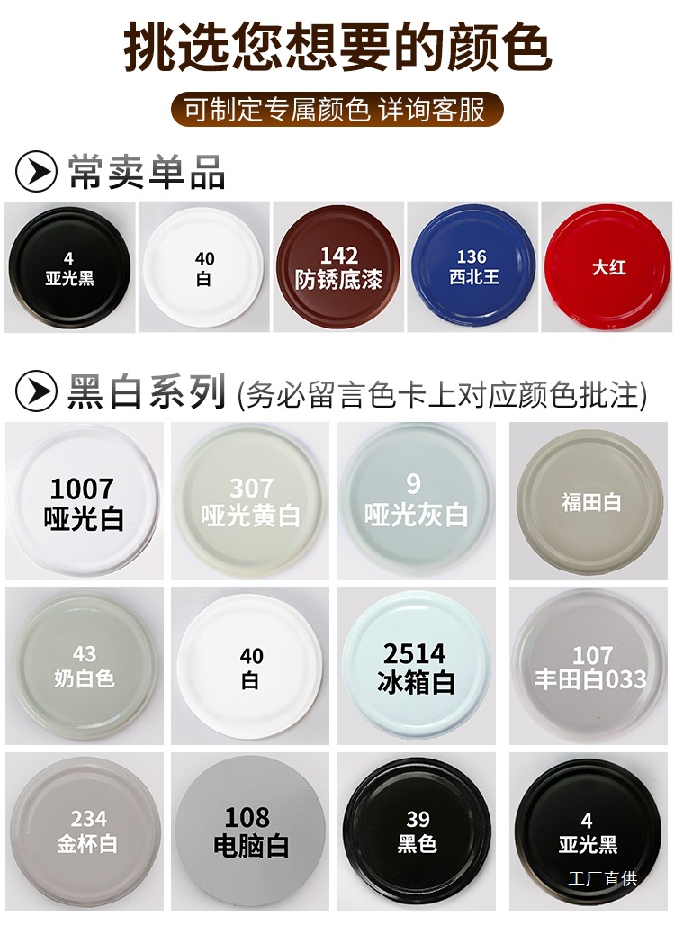 Automatic Hand-Operated Self-Spray Paint Car Metal Anti-Rust Wall Black White Furniture Wood Paint Special Paint Spray Can