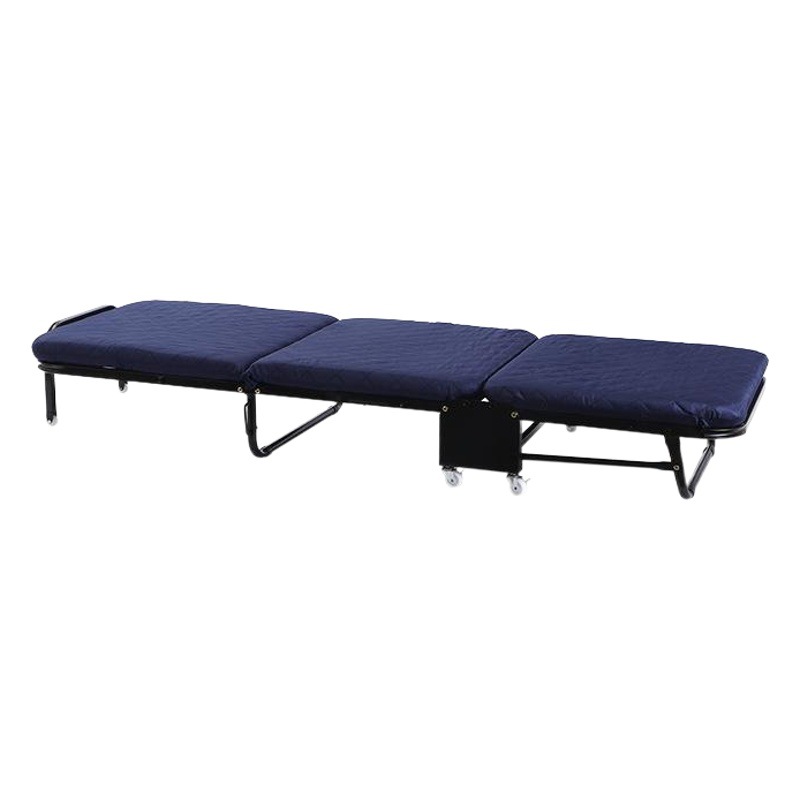 Ou runzhe tri-fold cama plegable portátil engrosada cama de esponja plegable cama de acompañamiento simple Cama móvil de almuerzo individual