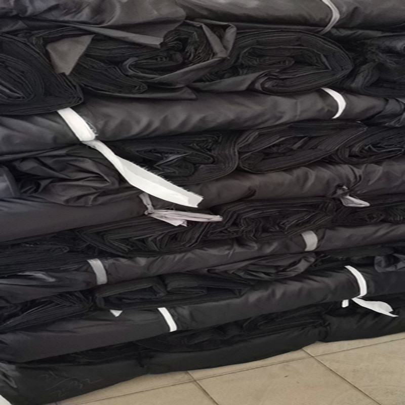 210T polyester taffeta black and white ready-made garment lining…