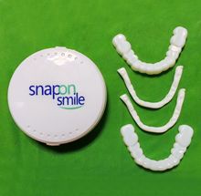 假牙套上下牙齒模擬牙套美白套裝二代硅膠仿真牙齒假牙套扣緊微笑