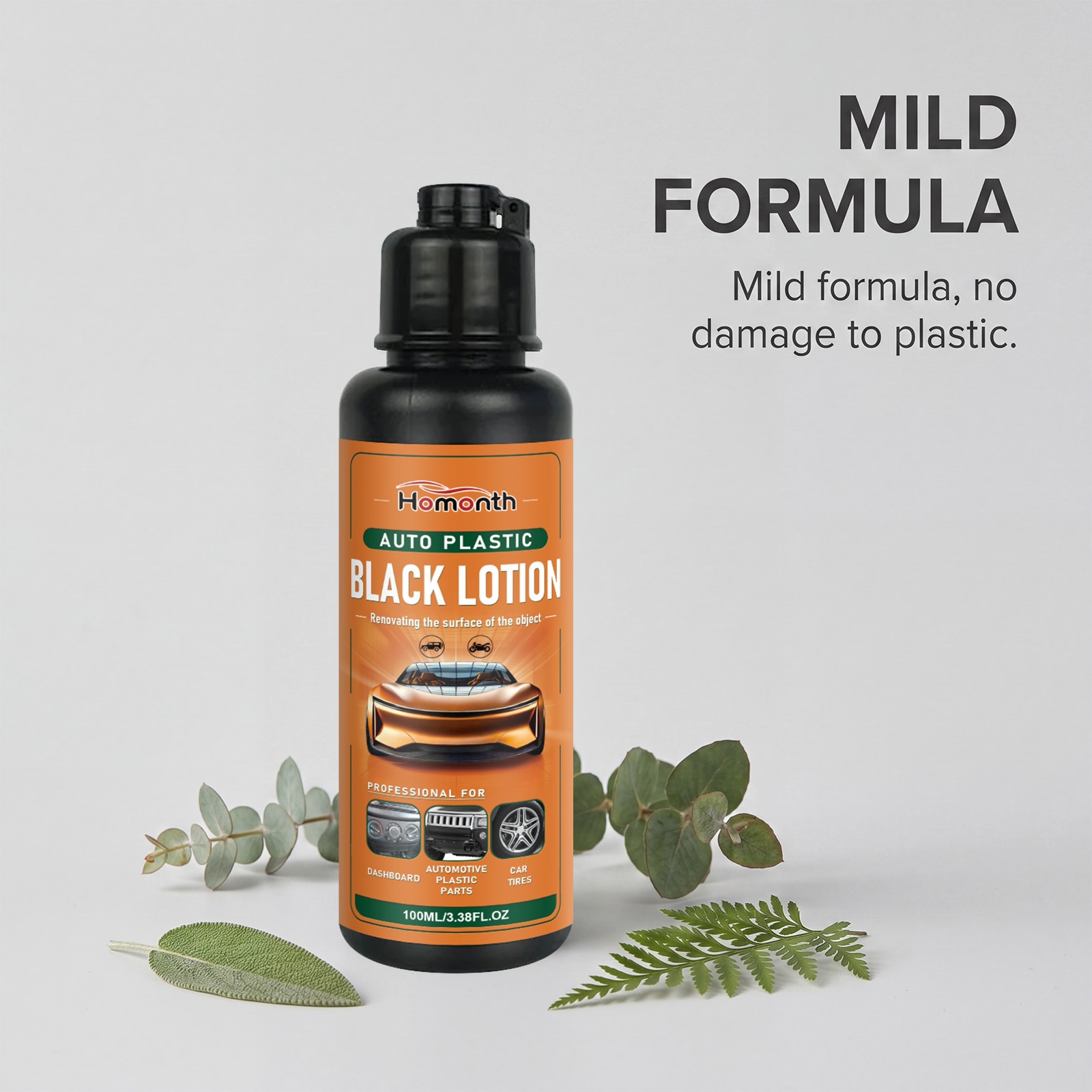 Homonth Car Plastic Renovation Agent Car Interior Plastic Cleaning Film Formation Renovation and Shine Daily Maintenance
