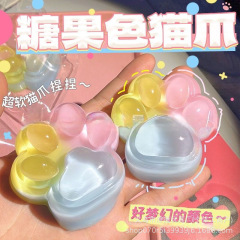 跨境爆款彩虹三色猫爪捏捏小红书同款高颜值创意玩具七彩猫爪发泄