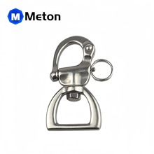 316不锈钢旋转弹簧卸扣 织带卸扣 帆船游艇织带快挂扣 平扣