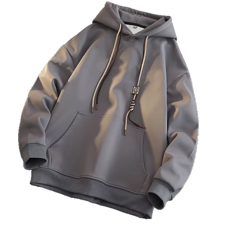 Herren-Kapuzenpullover, 420 g/m², schweres Material, sandfarben, trendiger Retro-Look, lockerer Schnitt, ideal für den Herbst_voghion.com