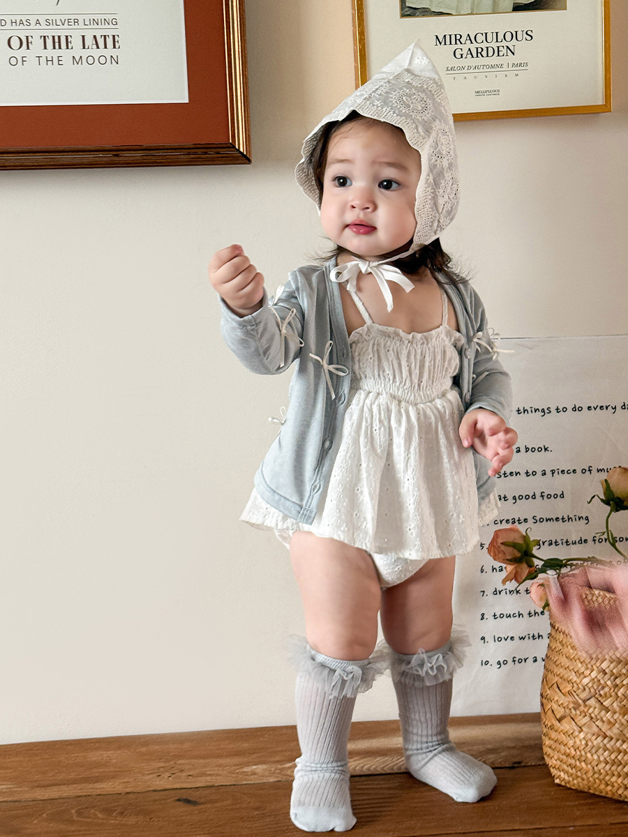 Ropa para Niños Zhe Li, Mono de Verano para Bebé, Estilo Delgado, Modelo 2026, Mono para Niña con Tirantes