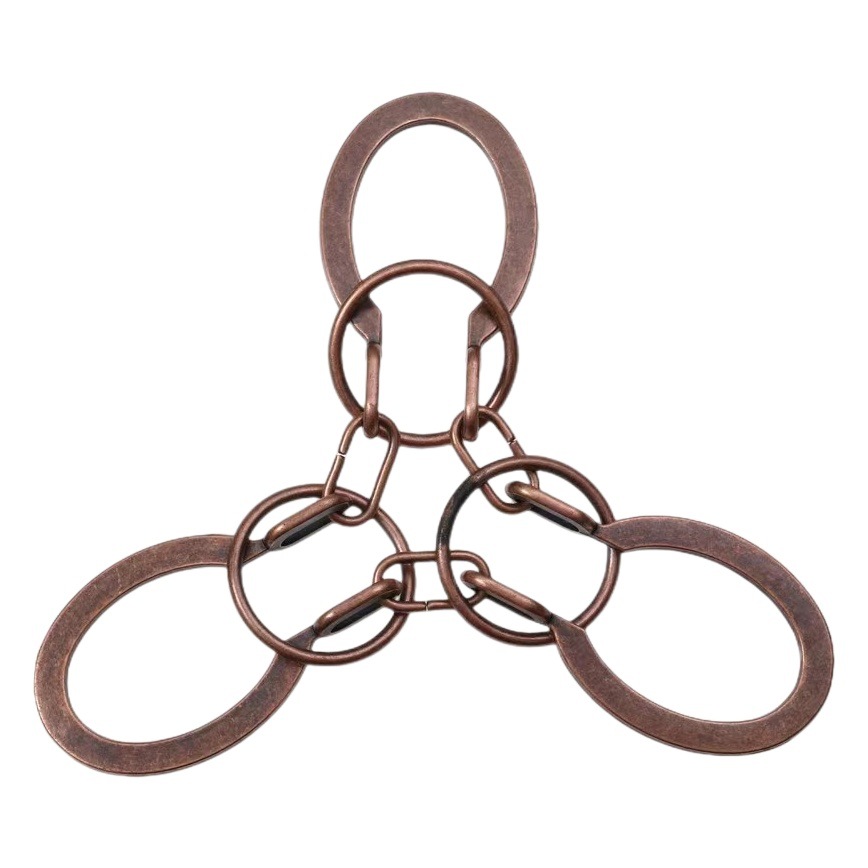 La inteligencia del comercio exterior desabrocha rompecabezas Luban Lock Kong Ming Lock regalo de los niños de juguete de aleación de herradura de bloqueo de nueve cadenas de la quema del cerebro