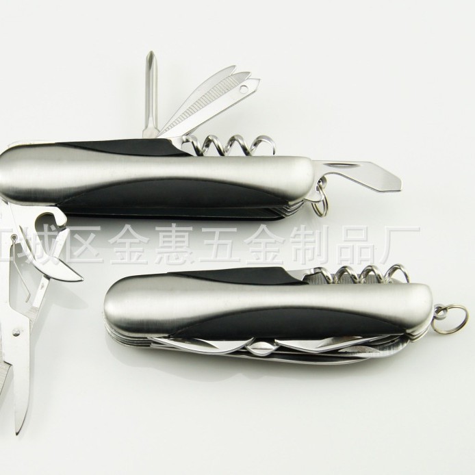 不锈钢小刀11功能礼品小刀多功能工具组