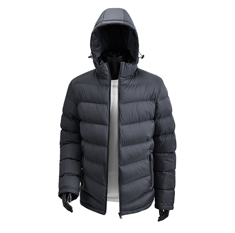 Padded Jacket Men's Loose Hooded Padded Jacket Casual Padded Jacket Men's Jacket_voghion.com