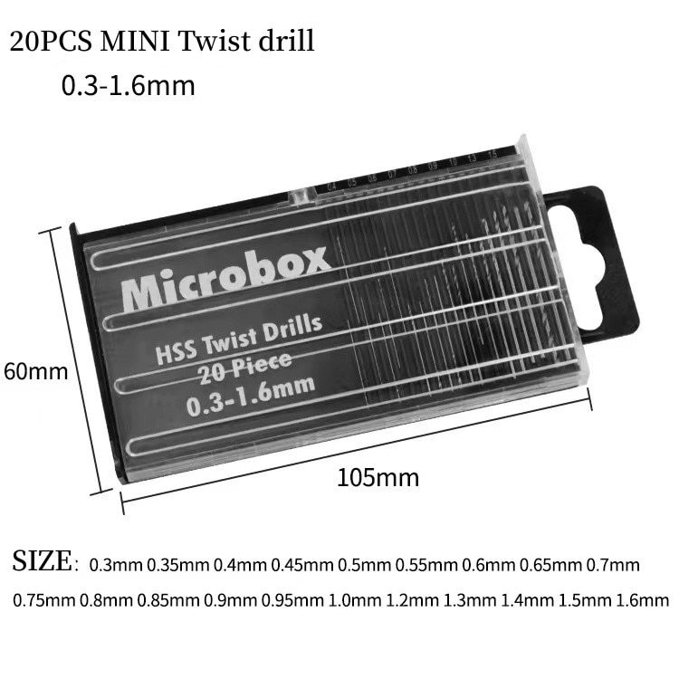 AliExpress TEMU sınır ötesi tedarik siyah mini alüminyum alaşımlı el matkabı 21 adet el büküm matkap seti el yapımı matkap ucu