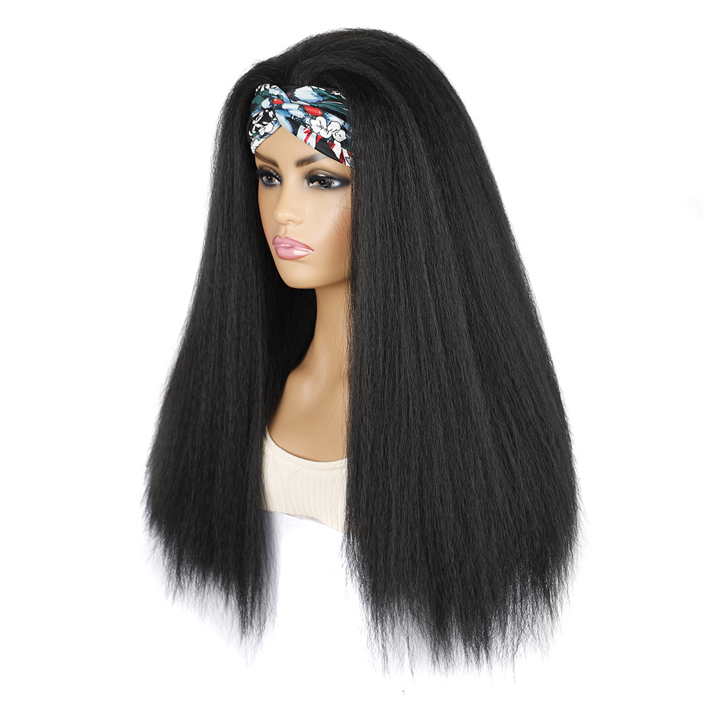 Außenhandel Haarband Turban Perücke Kopfbedeckung Cornrows Haarband Perücke Kopfbedeckung Turban Stil lange Haare Kopfbedeckung_voghion.com