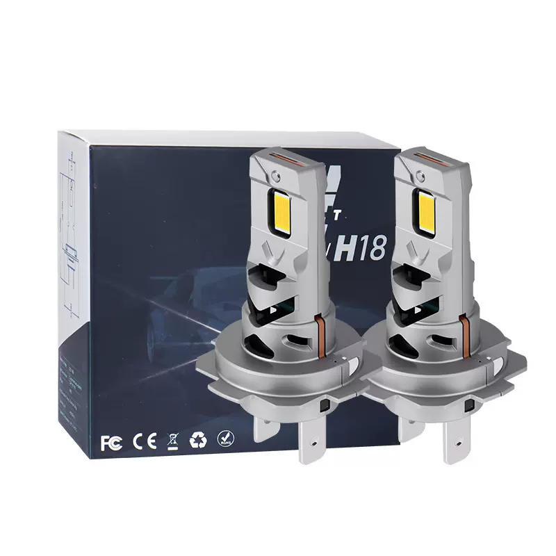 K70新款汽车大灯8颗灯芯直插LED灯1:1车灯大功率IP68防水H7前大灯