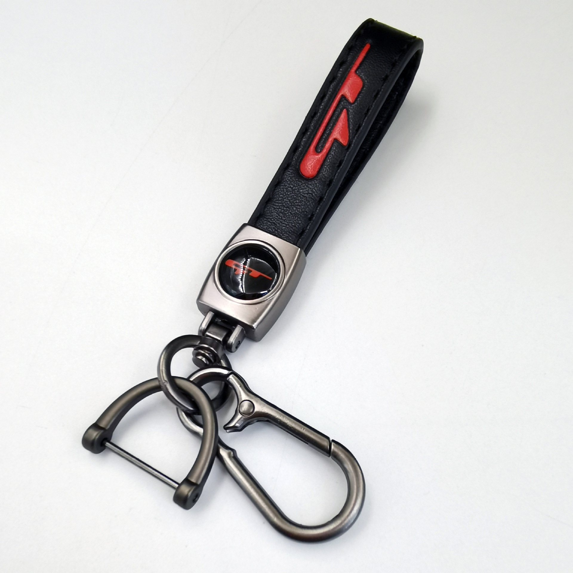 Keychain de piel de cordero transfronteriza logotipo de automóvil llavero de negocios hombre llavero colgante fábrica al por mayor