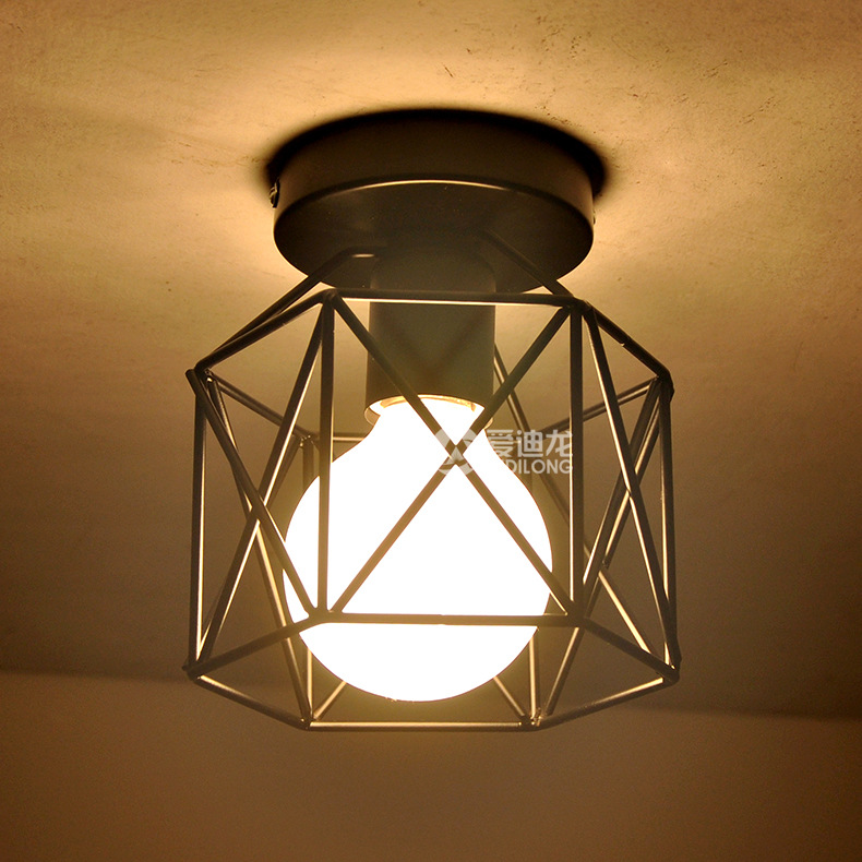 Creative retro ceiling light for living room for gazebo for corridor