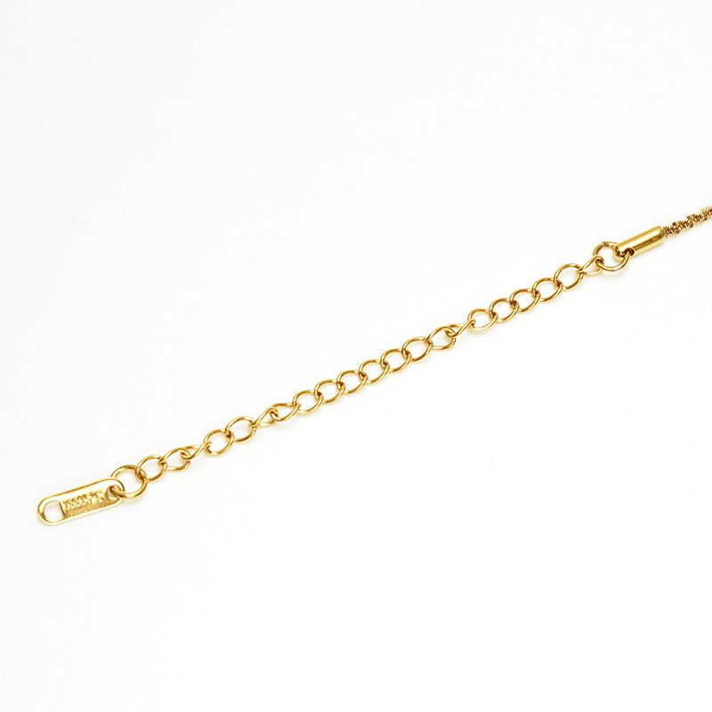 Europa, América, Francia, nuevo estilo ondulado chapa de acero chapada de oro de acero inoxidable moda de extensión de cadena de cola de tobillas de mujer