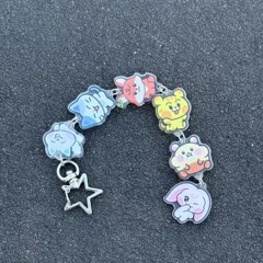 现货NCT Dream新款卡通亚克力串串钥匙链包包挂件周边