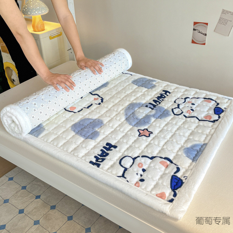 新款牛奶绒床垫软垫家用绒毯子垫被褥子宿舍学生单人床垫床褥垫子|undefined