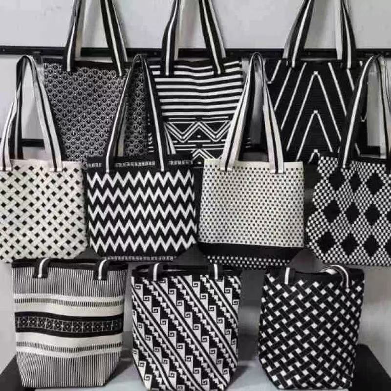 Women's Niche Design Knitted Bag, Shoulder Bag, Large Capacity Shopping Bag, Commuter Bucket Bag, Backpack, Crossbody Bag, Versatile