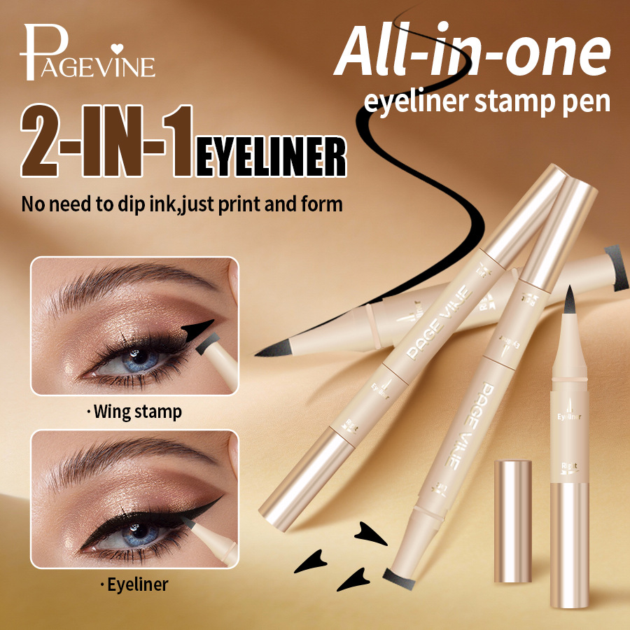 PAGE VINE 2 - en - 1 sello de delineador de ojos líquido de lápiz de secado rápido sin manchas impermeables a prueba de sudor sello de delineador de ojos Amazon
