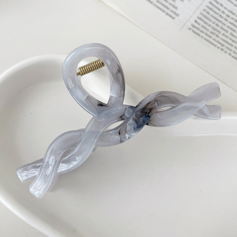 Clip de garra grande Placa de horquilla de acrílico horquilla hembra elegante temperamento tiburón clip tocado clip de Cabeza trasera horquilla