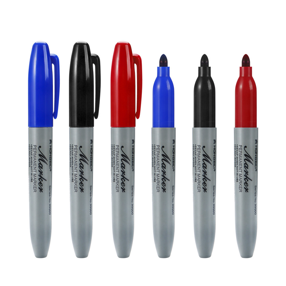 Marcador de aceite de gran capacidad rojo, verde, azul, ancho de línea de 5 mm, marcador de aceite de secado rápido, marca impermeable