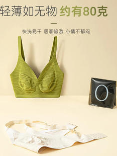Catman Summer Thin Large Bust Minimizer Seamless Wireless Women's Underwear 2025 New Internet Celebrity