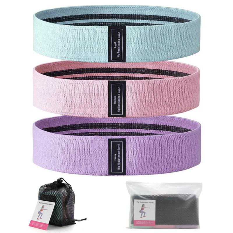En stock círculo de resistencia banda de resistencia abuso de cadera círculo de cadera Squat fitness yoga stretch tensión banda fuente de fábrica
