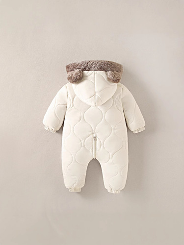 Infants with cashmere thick winter climbing clothes for children autumn and winter onepiece clothes for winter men and baby long sleeves super cute cartoon