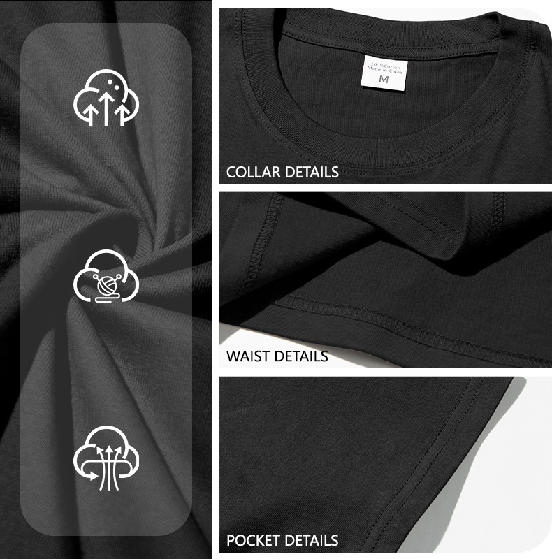 Comercio exterior transfronterizo de Europa y los Estados Unidos Amazon verano masculino de color sólido simple camiseta de cuello redondo de algodón transpirable de manga corta
