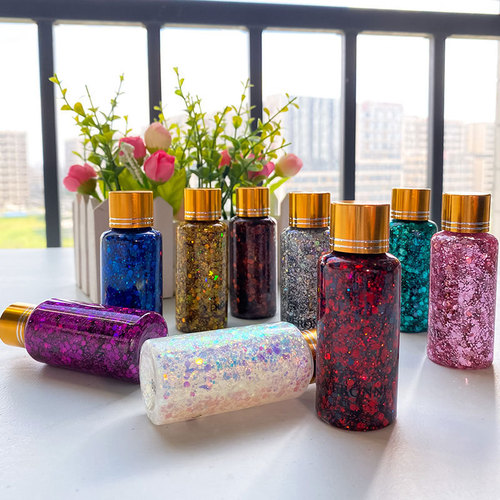 Stage makeup sequin gel eye shadow face and body glitter makeup performance children and adults Christmas makeup