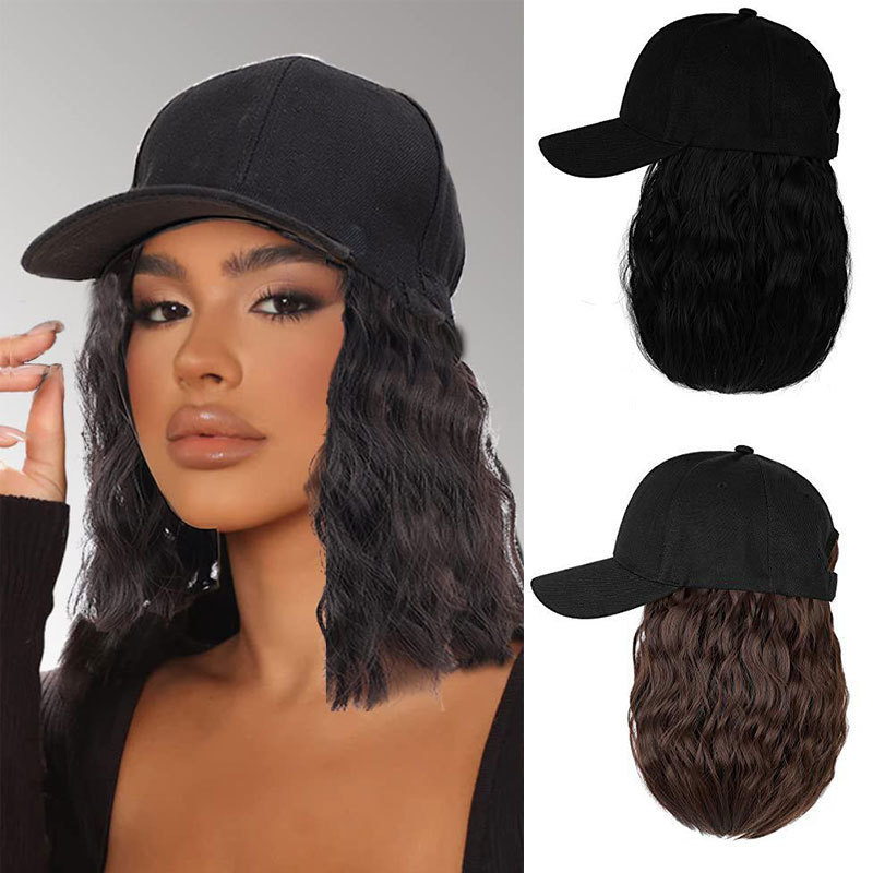 Synthetic Wig, Women's Hooded Wig, European and American Style Wool Curly Wig